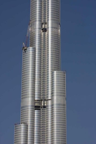 UAE, Dubai Tall skyscraper under construction